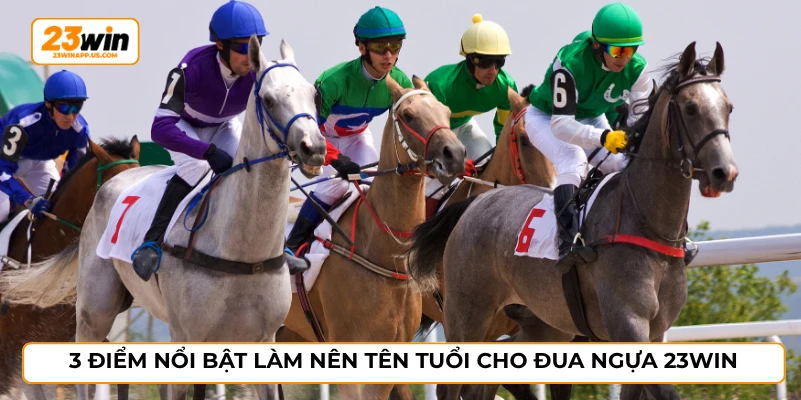 3 điểm nổi bật làm nên tên tuổi cho đua ngựa 23WIN