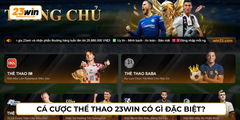 Thể Thao 23WIN là sân chơi hấp dẫn không thể bỏ lỡ